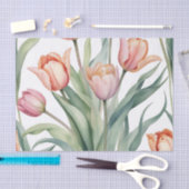Anspruchsvolle Tulip mit Aquarellfarbe Seidenpapier (Handwerk)