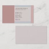 Anspruchsvolle Vintage Farbharmonie Visitenkarte (Vorne/Hinten)