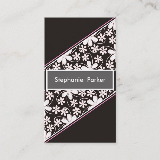 Anspruchsvolle weibliche Visitenkarten Visitenkarte (Vorderseite)