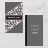 Anspruchsvolle weibliche Visitenkarten Visitenkarte (Vorne/Hinten)