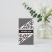 Anspruchsvolle weibliche Visitenkarten Visitenkarte (Stehend Vorderseite)