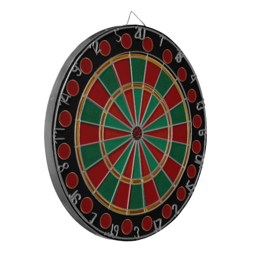 Anspruchsvolle Weihnachten (Dartboard) Dartscheibe (Vorderseite Links)