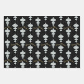 Anspruchsvolle Weihnachten in Gold, Schwarz und Gr Geschenkpapier Set (Vorderseite 3)