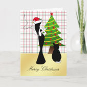 Anspruchsvolle Weihnachtskarte Feiertagskarte (Vorderseite)