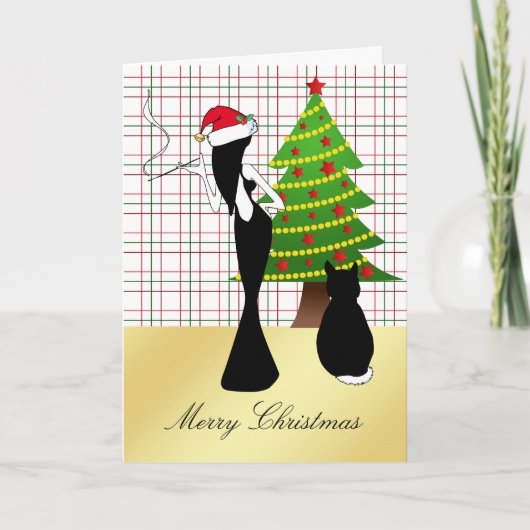 Anspruchsvolle Weihnachtskarte Feiertagskarte (Vorderseite)