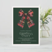 Anspruchsvolle Weihnachtsweihnachtsfeier mit Bogen Feiertagskarte (Stehend Vorderseite)