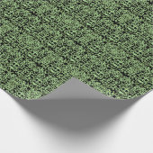 Anspruchsvolle Wirbel | schwarz und grün Geschenkpapier (Ecke)