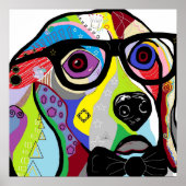 Anspruchsvoller Beagle Poster (Vorne)