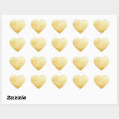 Anspruchsvoller Gold Imitate Foil Herz-Aufkleber (Blatt)