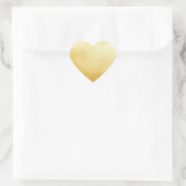 Anspruchsvoller Gold Imitate Foil Herz-Aufkleber (Tasche)