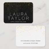 Anspruchsvoller Goldstaub Visitenkarte (Vorne/Hinten)