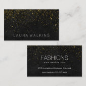 Anspruchsvoller Goldstaub Visitenkarte (Vorne/Hinten)