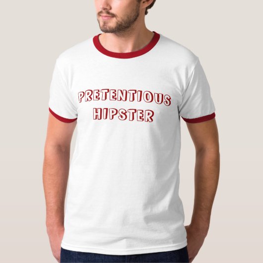 Anspruchsvoller Hipster T-Shirt (Vorderseite)