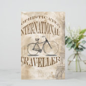 Anspruchsvoller internationaler Reisender Briefpapier (Stehend Vorderseite)