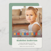 Anspruchsvoller Kindergarten Abschluss Einladung (Vorne/Hinten)
