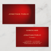 Anspruchsvoller Red Damask Gold Beruflich Trendy Visitenkarte (Vorne/Hinten)