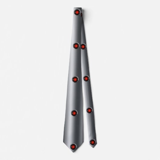 Anspruchsvoller Rhein: Silver Metallic Texture Krawatte (Vorderseite)