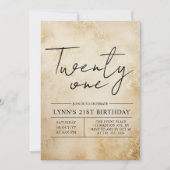 Anspruchsvolles 21. Party Einladung (Vorderseite)