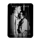 Anspruchsvolles B&W Foto Verlobte Paare Hochzeit Magnet (Vertikal)