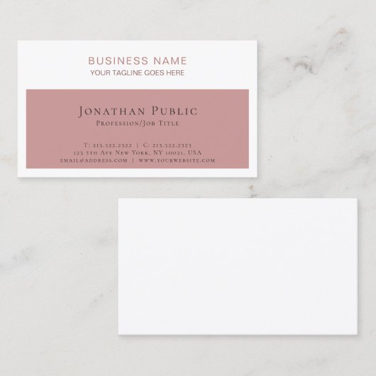 Anspruchsvolles Beruflich modernes Unternehmen Visitenkarte (Vorne/Hinten)