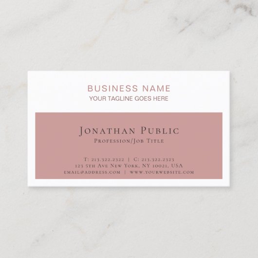 Anspruchsvolles Beruflich modernes Unternehmen Visitenkarte (Vorderseite)