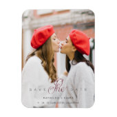 Anspruchsvolles Custom Foto Couple Lesbian Gay Magnet (Vertikal)