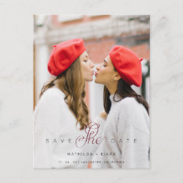 Anspruchsvolles Custom Foto Couple Lesbian Gay Postkarte