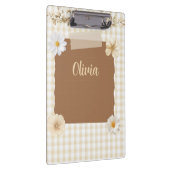 Anspruchsvolles Design mit ruhiger Briefmarke und  Klemmbrett (Rechts)