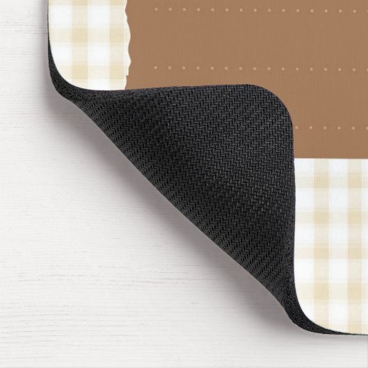 Anspruchsvolles Design mit ruhiger Briefmarke und Mousepad (Ecke)