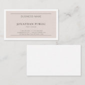 Anspruchsvolles Design Modernes, Minimalistisches  Visitenkarte (Vorne/Hinten)