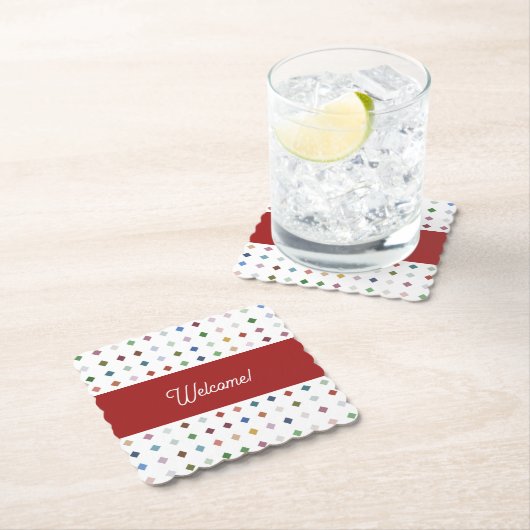 Anspruchsvolles geometrisches Getränk aus Diamant Untersetzer (Vor Ort)