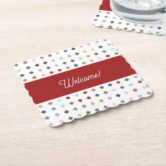 Anspruchsvolles geometrisches Getränk aus Diamant Untersetzer (angewinkelt)