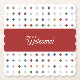 Anspruchsvolles geometrisches Getränk aus Diamant Untersetzer