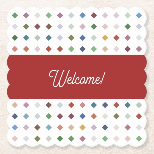 Anspruchsvolles geometrisches Getränk aus Diamant Untersetzer (Vorderseite)