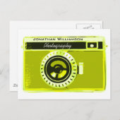 Anspruchsvolles Geschäft mit Olive-Camera-Fotograf Postkarte (Vorne/Hinten)