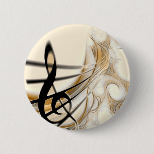 Anspruchsvolles klassisches Notendesign-Zubehör Button