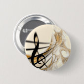 Anspruchsvolles klassisches Notendesign-Zubehör Button (Vorne & Hinten)