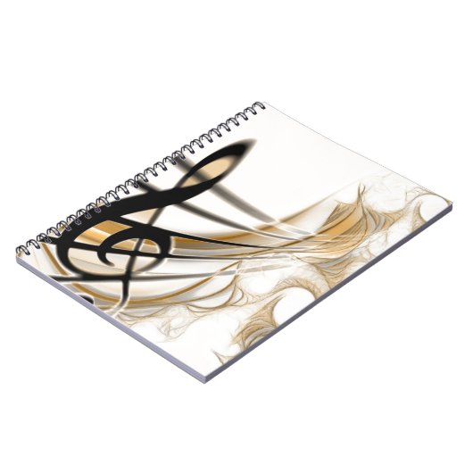 Anspruchsvolles klassisches Notendesign-Zubehör Notizblock (Linke Seite)