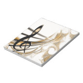 Anspruchsvolles klassisches Notendesign-Zubehör Notizblock (Rotiert)