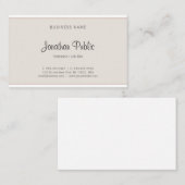 Anspruchsvolles Minimalistisches, modernes, einfac Visitenkarte (Vorne/Hinten)