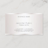 Anspruchsvolles modernes Design Glamour Schlicht L Visitenkarte (Rückseite)