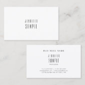 Anspruchsvolles, modernes Minimalistisches Design Visitenkarte (Vorne/Hinten)