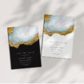 Anspruchsvolles Pearl Agate Foto Save the Date Einladung