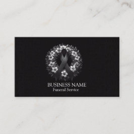 Anspruchsvolles Schwarz Visitenkarte