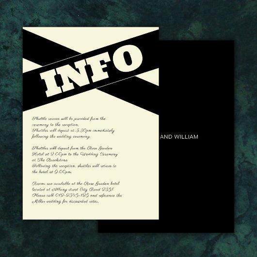 Anspruchsvolles schwarzes, modernes Skript für Ecr Begleitkarte