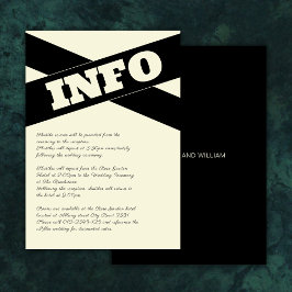 Anspruchsvolles schwarzes, modernes Skript für Ecr Begleitkarte