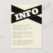 Anspruchsvolles schwarzes, modernes Skript für Ecr Begleitkarte (Vorderseite)