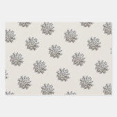 Anspruchsvolles Snowflake-Muster Geschenkpapier Set (Vorderseite 2)