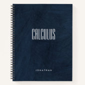 Anspruchsvolles Thema Deep Black and Blue Marmor Notizblock (Vorderseite)