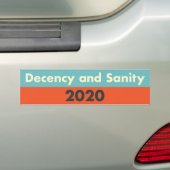 Anstand und Sanität 2020 Autoaufkleber (Auf Auto)